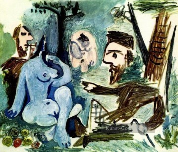 man - Luncheon auf dem Gras nach Manet 4 1961 Kubismus Pablo Picasso